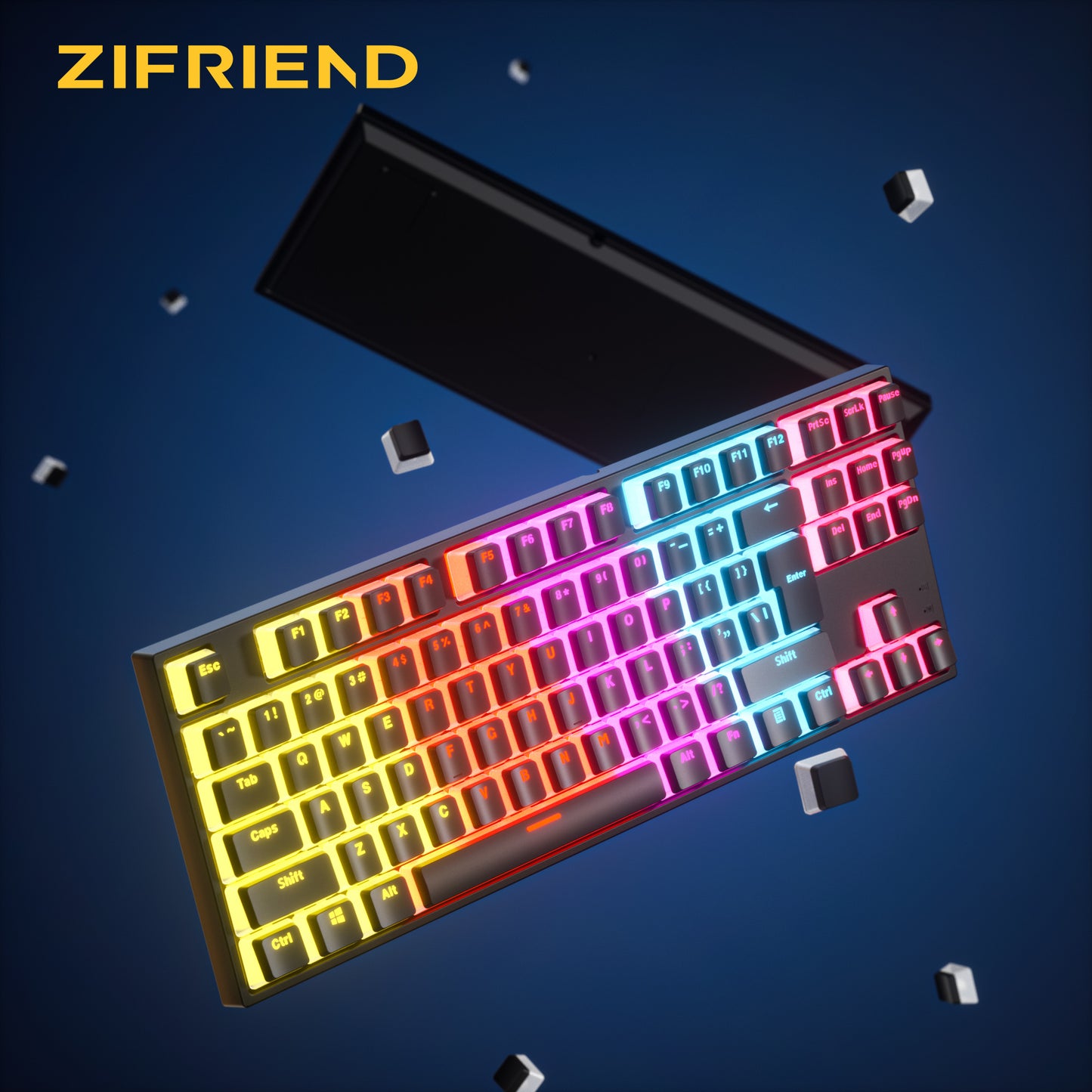 KA802 Double Skin Milk Pudding Keycaps PBT Sublimation OEM Highly RGB Backlit Keycaps Mechanical Keyboard