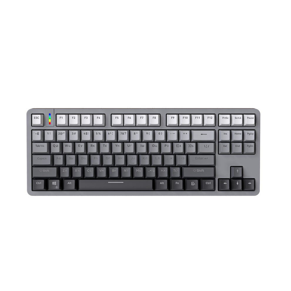 G87 Russian layout 75% Wired Mechanical Gaming Keyboard LED White Back ...