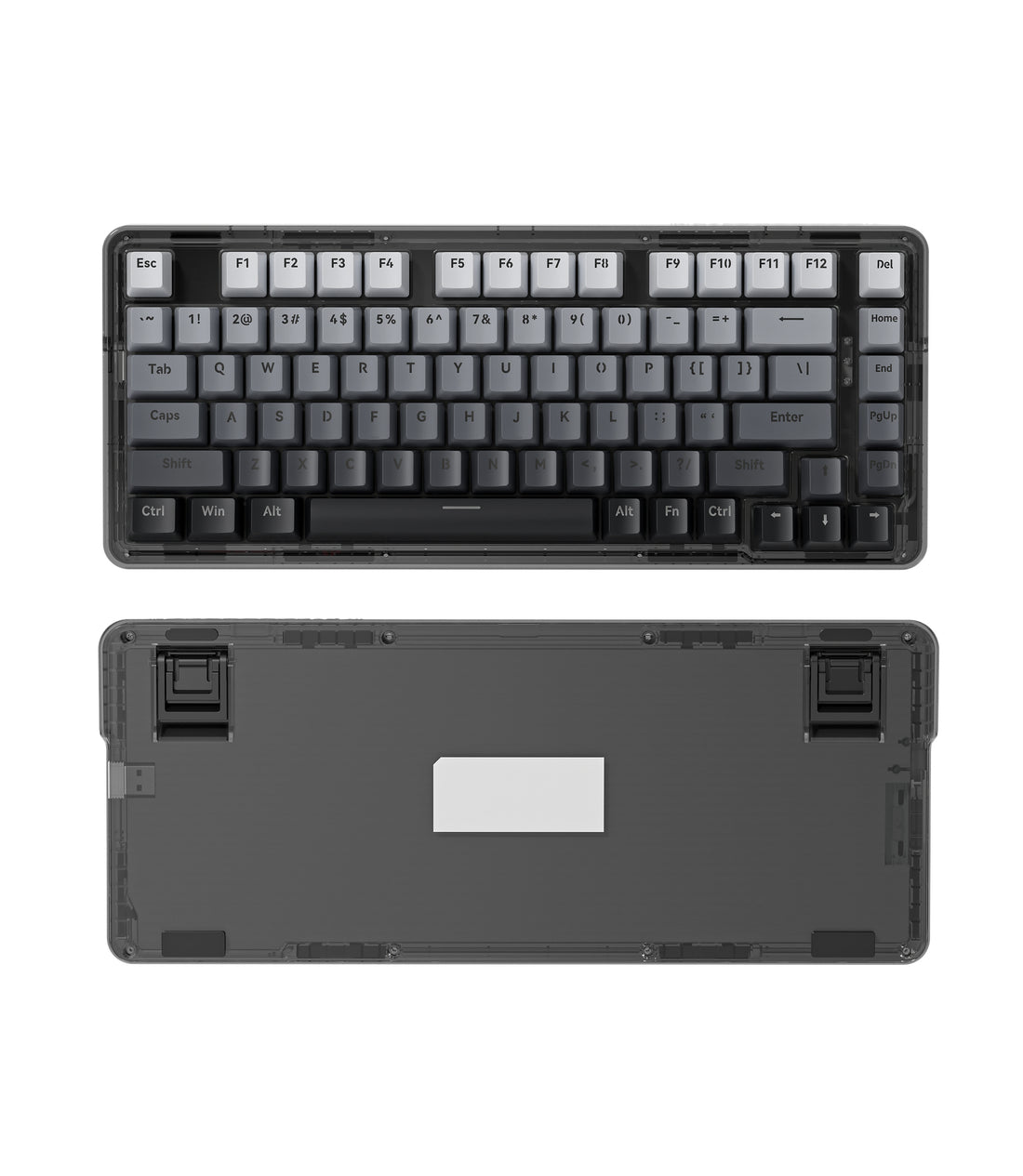 Ztab Keyboard ZT82 75% Keyboard 82 Keys Hot Swappable DIY USB Wired Wireless BT Mini ...