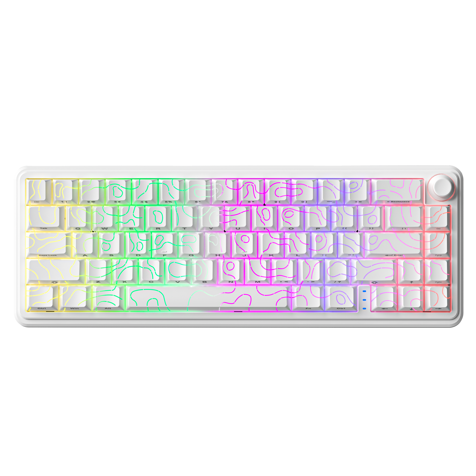 RX68 67 Keys Hot-Swappable Switch PBT Keycap RGB Bcaklit Gasket