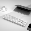KY300 Full Size 104 Keys Wired Mechanical Gaming Keyboard for Mac Layout with Blue Switch LED Backlight Double Shot ABS Keycaps
