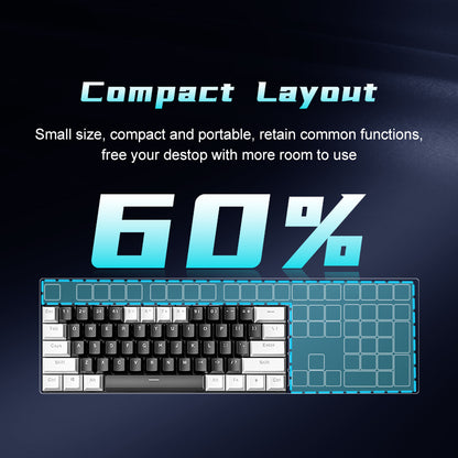BD61S 61Keys Red Blue Brown Switch RGB lighting Mechanical keyboard