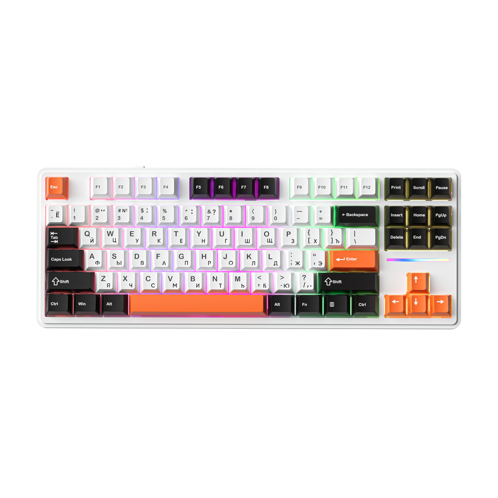 CYBERLYNK RX87(Tri-mode-4000mA battery)Hot-Swappable Switch PBT Keycap ...