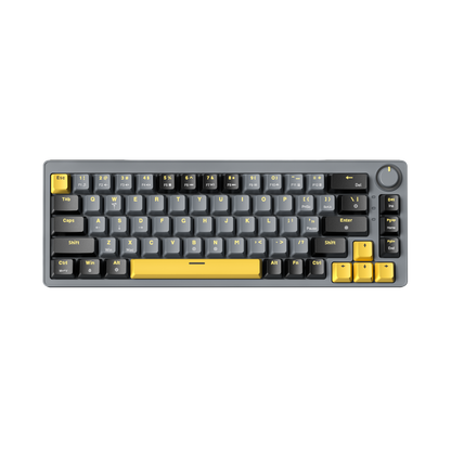 AG68 67 Keys with knob Hot-Swappable Switch ABS Keycap Rainbow Bcaklit Gasket Structure Wire N-Keys Rollover Gaming Mechanical Keyboard