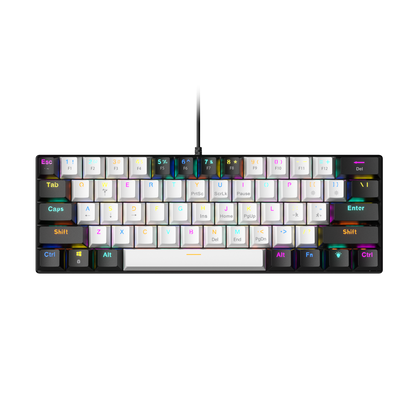 BD61S 61Keys Red Blue Brown Switch RGB lighting Mechanical keyboard