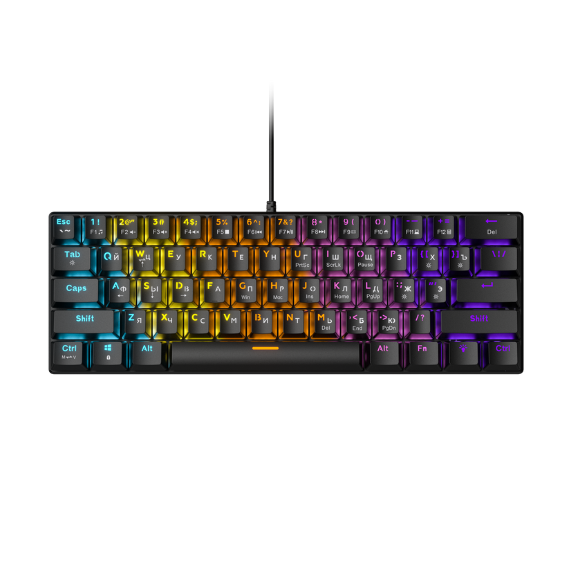 BD61 61 keys Rainbow lighting Swappable Switch Mechanical keyboard ...