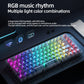 75% Keyboard X75 82 Keys DIY Wired Wireless 2.4G BT 3 Mode Transparent Hot Swappable Switch RGB Gaming Mechanical Keyboard Set