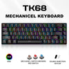 TK68 Black 68Keys RGB Backlit N-key rollover Wired Mode Plug and Play Mechanical Keyboard