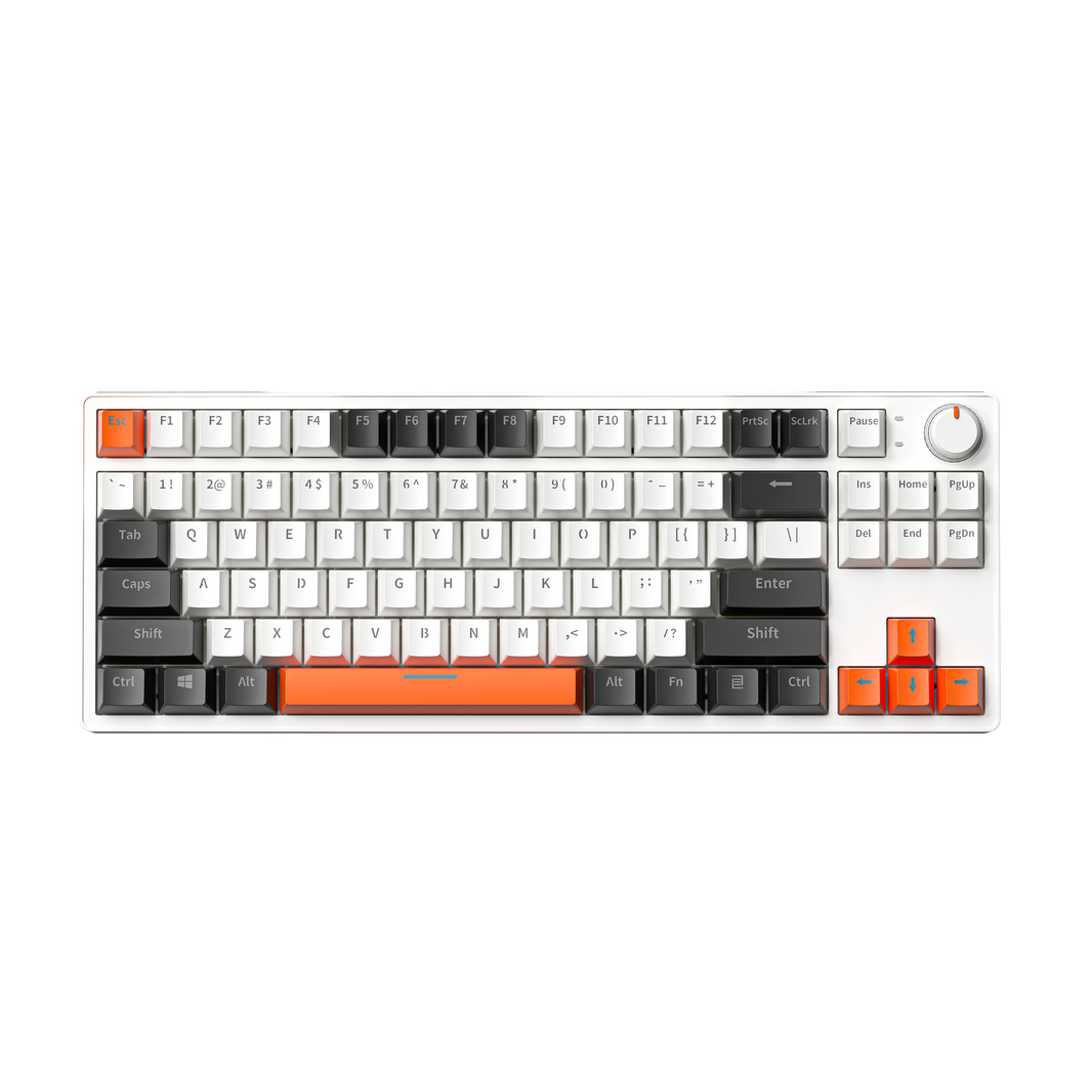 ZA87 80 percent keyboard Hot Swappable exchangeable Yellow Axis Mini RGB Gaming 87 key Mechanical Keyboard For Desktop tablet