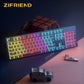 KA102 Wholesale Pudding 104 Key RGB Colorful Tablet PC Keyboard,Multimedia Backlit USB Wired Gaming Mechanical Keyboard