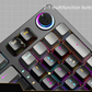 ZA981 85% Keyboard 98 Keys Hot Swappable Green Red Switch Custom Keycap Computer Gaming USB Wired RGB Light Led Mechanical Keyboard