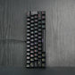 KA6100 OEM 7 Bright Colors RGB Backlit 61 Keys Ergonomics Wired 60% Mechanical Gaming Keyboard pcb