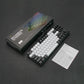 KY400 87 Keys Green Swappable Switch Mix Color Keycap USB Wired Mini RGB Backlight Gaming Mechanical Keyboard for Tablet Computer Phone