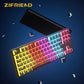 KA802 Double Skin Milk Pudding Keycaps PBT Sublimation OEM Highly RGB Backlit Keycaps Mechanical Keyboard